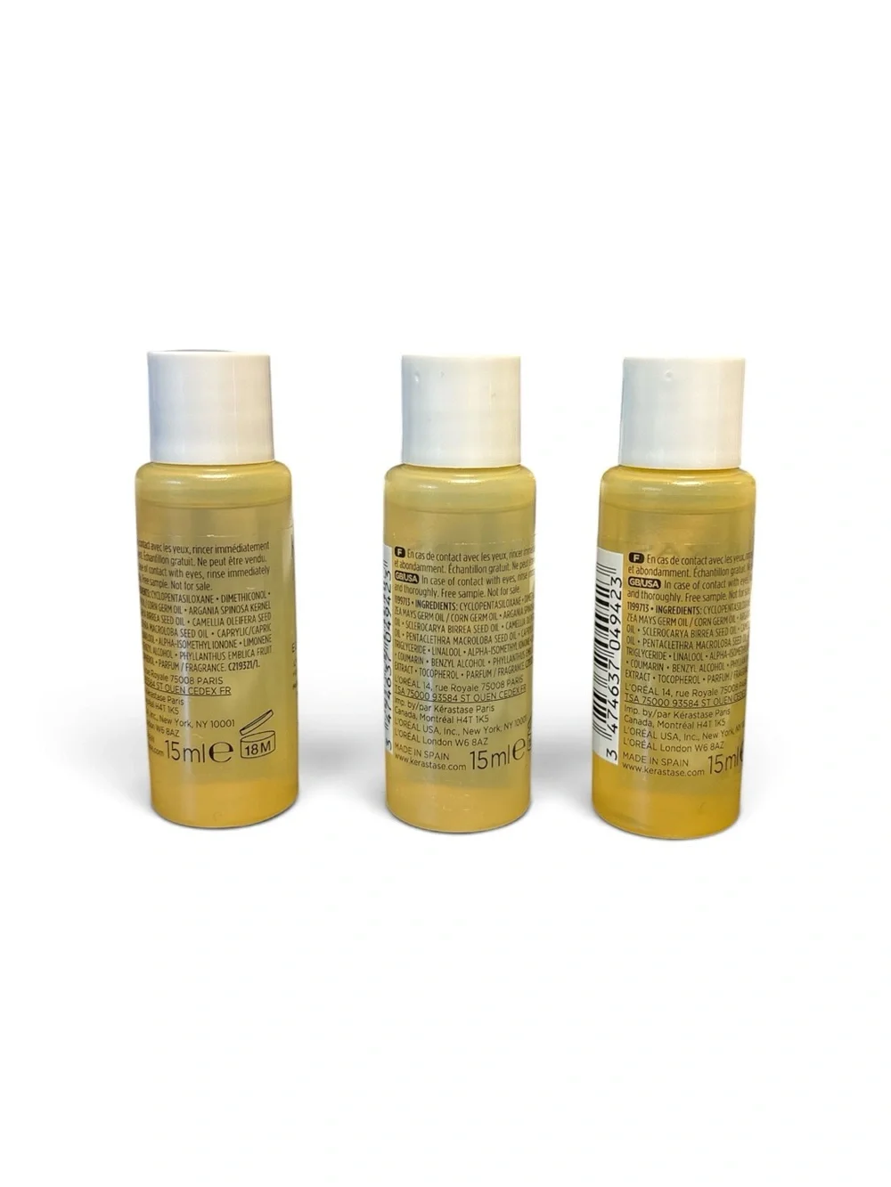 Bundle (3) Kérastase Elixir Ultime Original Hair Oil Travel Size 0.5 oz